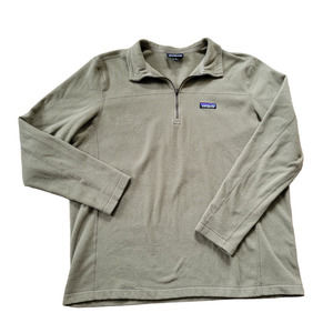 Patagonia SAGE Fleece Quarter Zip Sweater Sweatshirt Size XL
